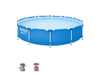 Bestway Steel Pro 56681, 6473 L, Pool Med Ram, Vuxen, Blå, 23,6 Kg