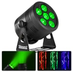 BeamZPro BBP66 Uplight Par 6Wx6 RGBW 4in1 DMX/IR, Tross/Vägg-belysning LED BBP66 Uplight SKY-150.594 Batteri