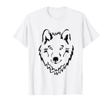 Lone Wolf Jackal Face Wild Animal Design Gift Men Women Kids T-Shirt