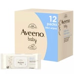 Aveeno Baby Daily Care Wipes Sensitive Skin Cleanse Gently Pack Of 12(864 Wipes)