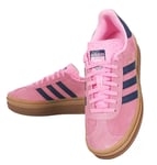 Adidas Gazelle Bold Shoes Sneakers Pink Navy Gum Sole NWT H06122 RRP £99.99