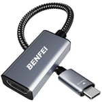 USB C to HDMI Adapter, BENFEI USB Type-C to HDMI Adapter [Thunderbolt 3/4 Compatible] with iPhone 15 series, MacBook Pro/Air 2023, iPad Pro, iMac, S23, XPS 17, Surface Book 3 and More