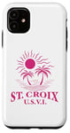 Coque pour iPhone 11 Souvenirs de Saint-Croix usvi Îles Vierges américaines Rappel de vacances