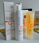 Sunew Med+ Set/kit Vit.c Perfect Whitening Cleansing Foam + Dissolving Face Gel