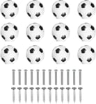 12PCS bouton de meuble,bouton de football enfant,avec 2 tailles de vis,poignée de meuble pour tiroir,armoire et penderie