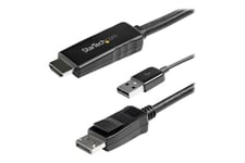 StarTech.com 3m HDMI to DisplayPort Adapter Cable with USB Power - 4K 30Hz Active HDMI to DP 1.2 Converter (HD2DPMM3M) - videokabel - DisplayPort / HDMI - 3 m