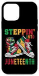 Coque pour iPhone 12 mini stepping into juneteenth Afro Woman Black Girls Sneakers Hommes