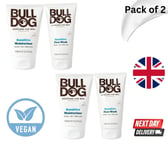 2 x Bulldog Sensitive Face Wash 150ml & Moisturiser Gentle Formula for Men Skin