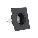 Xanlite SP50CAN LED Plafond encastrable-Spot GU10 50W 2700K Carré orientable Noir IP20-SP50CAN