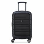 Delsey Paris Shadow 5.0 trolley cabine 4 roulettes 55 cm compartiment ordinateur portable avec soufflet d'extension schwarz (TAS012348)