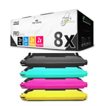 8x Pro Cartouche D'Encre pour Samsung Xpress C-467-W C-410-W C-460-W