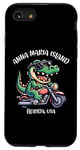 Coque pour iPhone SE (2020) / 7 / 8 Anna Maria Island Floride USA Fun Alligator Cartoon Design