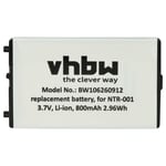 Vhbw 1x Batterie Compatible Avec Nintendo Game Boy Ds, C/Ags-A-Bp-Usa, Nds, Ags-A-Bp-Usa Console De Jeux (800mah, 3,7v, Li-Ion)