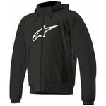 Hoodie alpinestars - Chrome svart small