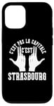 Coque pour iPhone 14 Pro Ville Française Citoyen - France Résident Strasbourg