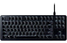 Razer BlackWidow Lite Clavier de Jeu, Silencieux et Tactile – Compact avec câble Amovible, Design sans Traction, alimenté Chroma, Interrupteur Orange – US Layout