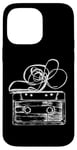 Coque pour iPhone 14 Pro Max Love Retro Mixtape 80's Blank Cassette Tape Shirt Cadeaux