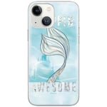 ERT GROUP Coque de téléphone Portable pour Apple Iphone 13 Original et sous Licence Officielle Disney Motif Ariel 006 adapté à la Forme du téléphone Portable, avec Effet de débordement de Paillettes