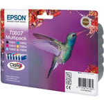 Epson Original T0807 4 Cartridge Multipack Of Printer Ink (C13T08074011)