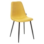 Atmosphera Créateur D'intérieur - Lot de 2 chaises style scandinave Tyka Atmosphera - Couleur: Jaune