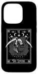 iPhone 14 Pro Vintage Tarot Card The Lovers Grim Reaper Occult Unholy Case