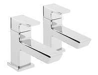 Bristan COB 1/2 C Cobalt Basin Pillar Taps, Chrome