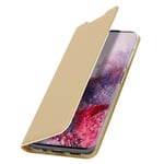 Slim flip wallet case, Business series for Samsung Galaxy S20 - Gold