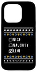 Coque pour iPhone 15 Pro Gentil Coquin Hanoucca Levi Pull Moche