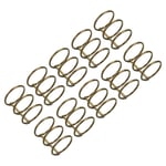 10Pcs 3 Circle Binder Rings 1.18" Metal Book Rings Loose Leaf Ring Bronze