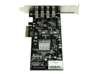 Startech.Com Pci Express (Pcie) Superspeed Usb 3.0-Kortadapter Med 4 Portar Och 2 Dedicerade Kanaler På 5 Gbps – Uasp – Sata/Lp4-Ström - Usb-Adapter - Pcie X4 - Usb 3.0 X 4 - För P/N: Bndtb10gi, Bndtb210gsfp, Bndtb310gndp, Bndtb410gsfp, Bndtb4m2e1,