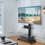 Ultra Strong Rolling Floor TV Stand for 32-70"Portable TV Trolley Cart Home Dorm