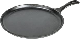 Lodge L9OG3 26.67 cm / 10.5 inch Pre-Seasoned Cast Iron Round Griddle / Pancake