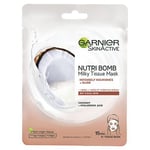 Garnier Nutri Bomb Milky Sheet Mask Coconut and Hyaluronic Acid 28g