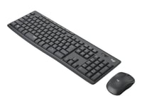 Logitech Mk295 Silent - Tastatur- Og Mussett - Trådløs - 2.4 Ghz - Slovensk/Kroatisk - Grafitt