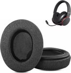 Coussinets Compatibles avec Creative Sound BlasterX H6 Casque de Jeu USB 7.1 de Remplacement Coussin (Tissu Respirant/Mousse de Haute Qualité)