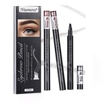 3 Piece Eyebrow Tattoo Pen Waterproof Microblading Eyebrow Pencil with 4 Tips Brow for Lady Girls Women Valentine's Day