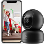 2K Pet Dog Camera Indoor - WiFi Home Security Monitor, AI Motion Tracking, Night