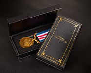 The Commemorative Coin Company Our 50th Golden Wedding Anniversary Medal in Presentation Case. Long/Distinguished Service and Bravery in the Field. Antique Gold. 50 Years. Gift/Present Husband/Wife