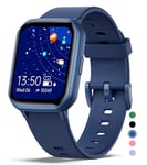 Mgaolo Kids Smart Watch for Boys Girls,Kids Fitness Tracker Smartwatch with Heart Rate Sleep Monitor,Waterproof Pedometer Activity Tracker for Fitbit Android iPhone, Birthday Present (Blue)