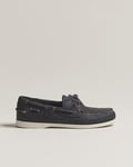 Sebago Dockside Nubuck Boat Shoe Blue Navy