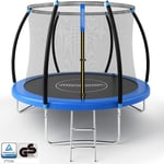 Monzana Trampoline Ø 244/305 cm Set complet avec filet de sécurité intérieur Échelle Couverture de bord Trampoline de jardin 244 cm