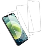 iPhone 12/12 Pro Screen Protector Glass,[3 Pack][3D Dustproof Meshes] 9H Hardness Industrial Grade Dustproof Tempered Glass Protective Film for Apple iPhone 12/12 Pro (6.1")