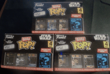 Funko Bitty Pop! Star Wars bundle (3x 4 packs). 12 figures. New/Sealed.Fast post