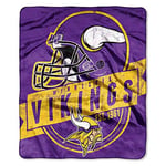 THE NORTHWEST COMPANY Plaid Raschel en Peluche sous Licence Officielle NFL Minnesota Vikings Grand Stand 127 x 152,4 cm