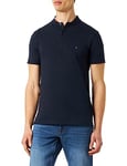 Tommy Hilfiger Men Short-Sleeve Polo Shirt Slim Fit, Blue (Desert Sky), M