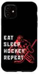 Coque pour iPhone 11 The Real Evolution Of Hockey, Ice Hockey T-shirt, Hockey