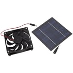 Eosnow - Kit de ventilateur à panneau solaire 50W, Portable, alimenté pour serre, hangar, poulailler, maison pour animaux domestiques, échappement de