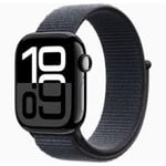 Apple Watch Series 10 42mm Jet Black Aluminium Case With Black Sport Band M-L Gps Mwwf3qc-A