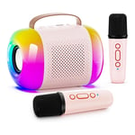 Karaoke Machine for Kids and Adults, Portable Bluetooth Speaker with 2 9700