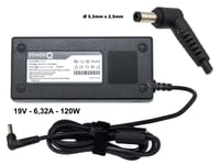 Alimentateur PowerQ 120W 19V 6,32A Pour ASUS VX2S VX2SE VX5 X550IK X550IU X550JF